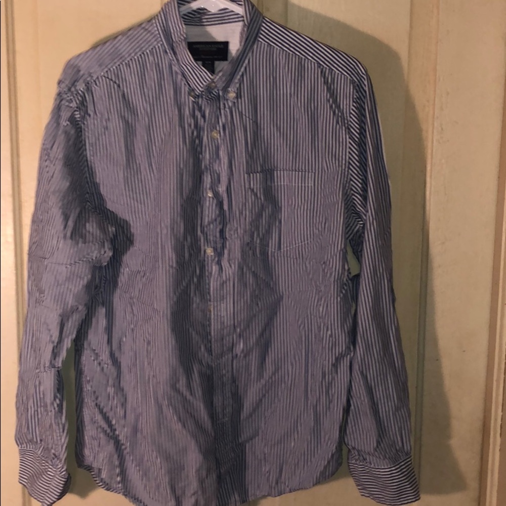 Plaid American Eagle Button Up